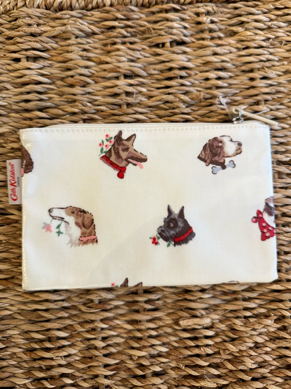 Cath Kidston Cream “Dog Portraits” Pouch - NWOT